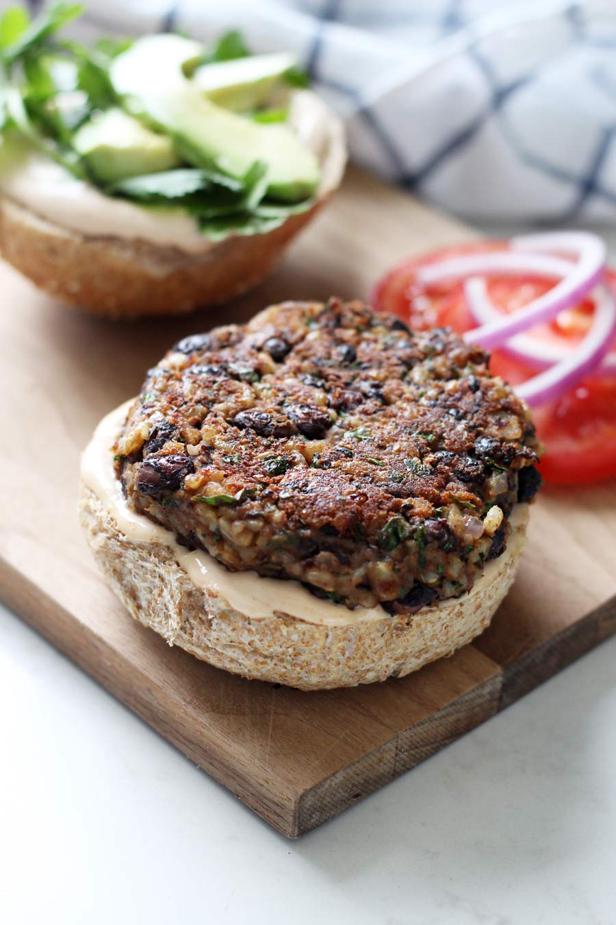 Black Bean Chipotle Veggie Burger (GlutenFree) Jillian Harris