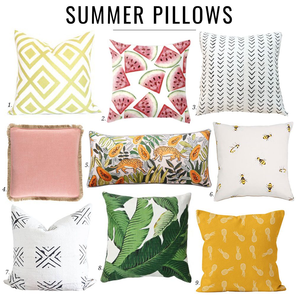 My Fave Summer Pillows Jillian Harris